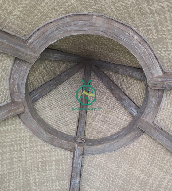 Philippines Plastic Woven Bamboo Mat For Bahay Kubo Ceiling Project